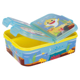 Cutie sandwich, multicompartimente, multicolor, fara BPA, Baby Shark - wistig