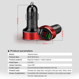 Incarcator Auto Dual USB, Quick Charge, afisaj voltaj incarcare si voltaj timp real baterie vehicul - wistig