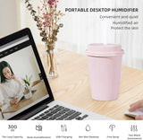 Umidificator de Aer cu Ultrasunete, Wistig Coffee Cup Pink, Difuzor de Arome - wistig