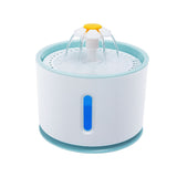 Fantana apa pentru pisici si caini Wistig, cu adaptor USB, Iluminare LED, cu purificare si filtrare, 2.4 L, Alb - wistig