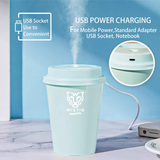 Umidificator de Aer cu Ultrasunete, Wistig Coffee Cup Green, Difuzor de Arome - wistig