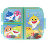 Cutie sandwich, multicompartimente, multicolor, fara BPA, Baby Shark