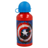 Sticla de apa Stor®, pentru copii, din aluminiu, cu model Capitan America Icon, 400 ml - wistig