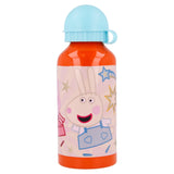 Sticla de apa Stor®, pentru copii, din aluminiu, cu model Peppa Pig Kindness Counts , 400 ml - wistig