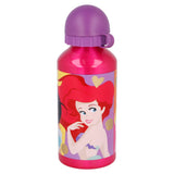 Sticla de apa Stor®, pentru copii, din aluminiu, cu model Disney Princess Bright & Bold, 400 ml - wistig