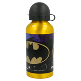 Sticla de apa Stor®, pentru copii, din aluminiu, cu model Batman Symbol, 400 ml - wistig